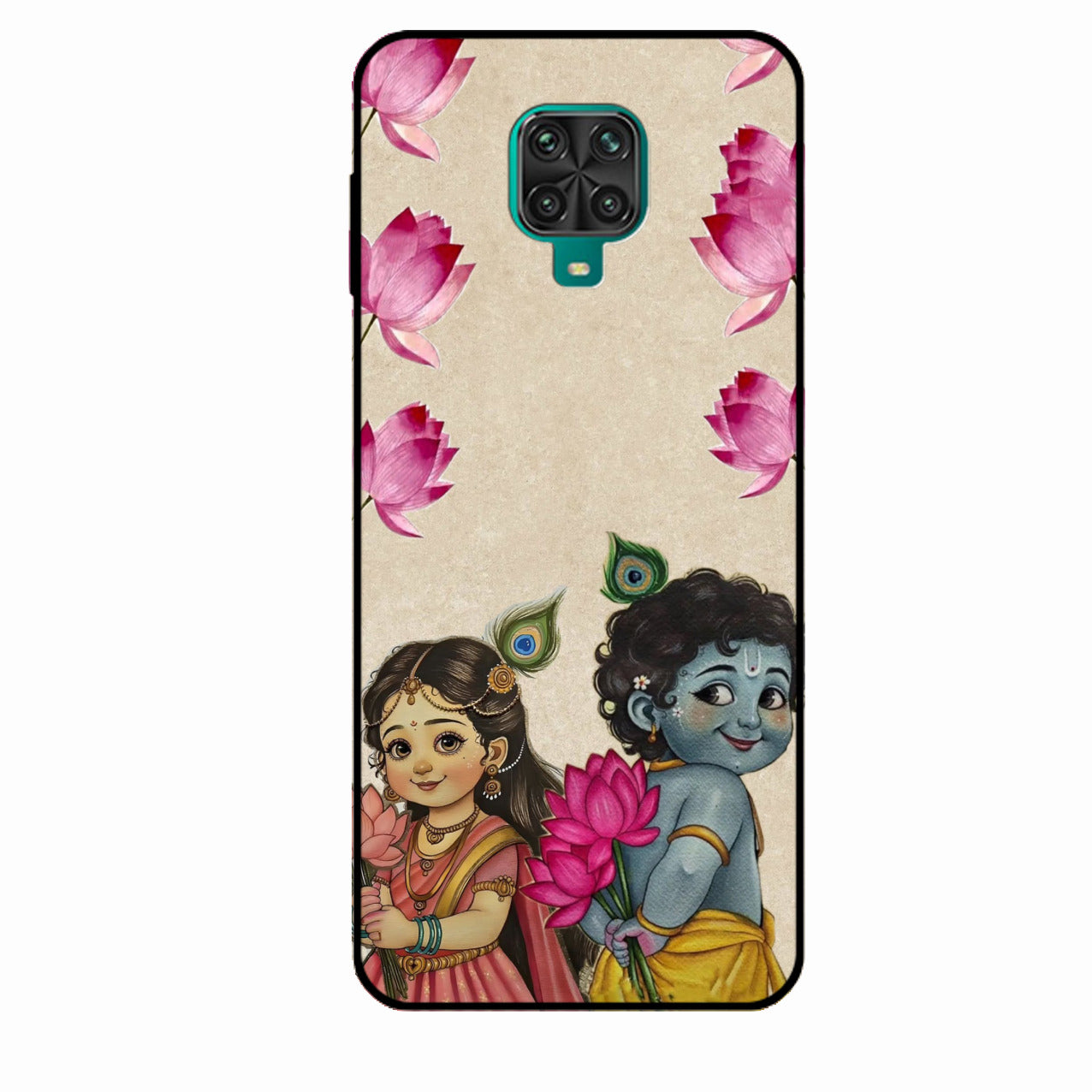 Krishna Eternal Lotus Glass Case for Redmi Note 10 Lite