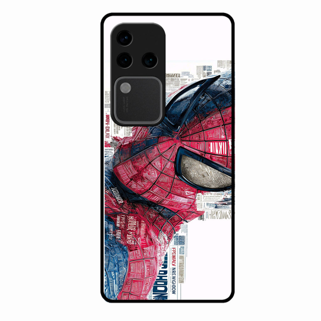 Red Blue Web Hero Glass Phone Cover for Vivo V30 Pro 5G - ShopOnCliQ