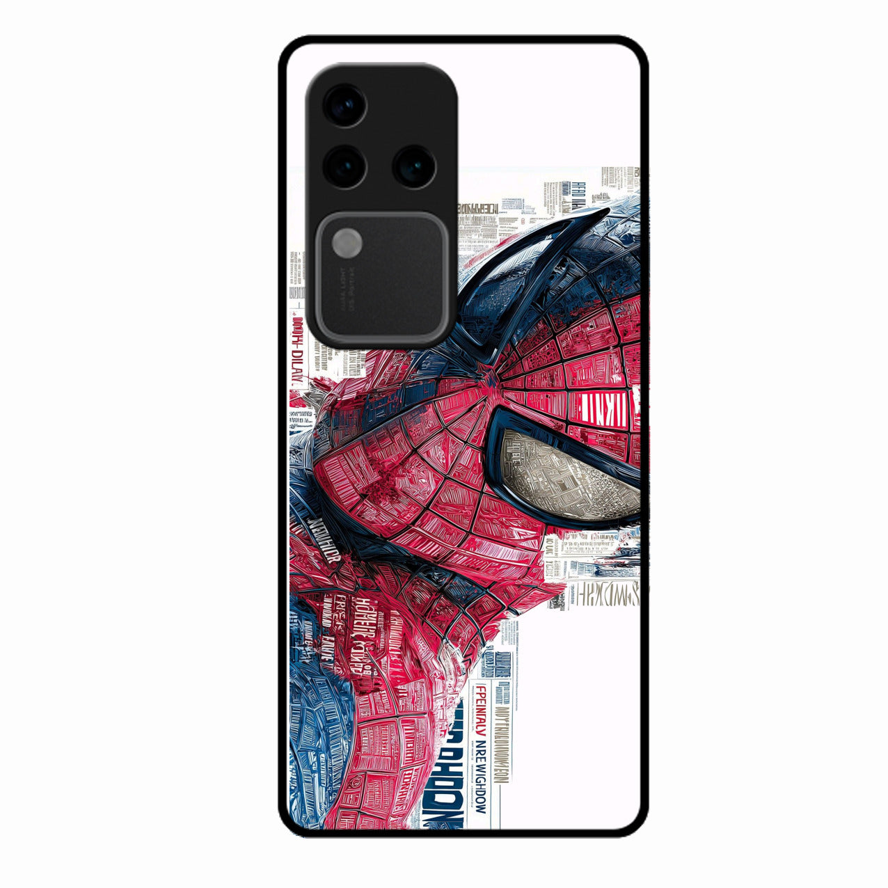 Red Blue Web Hero Glass Phone Cover for Vivo V30 Pro 5G
