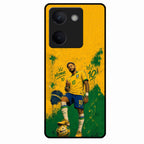 Golden Striker Glass Phone Case for Vivo Y300 Plus 5G