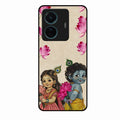 Krishna Eternal Lotus Glass Case for Vivo T1 Pro 5G