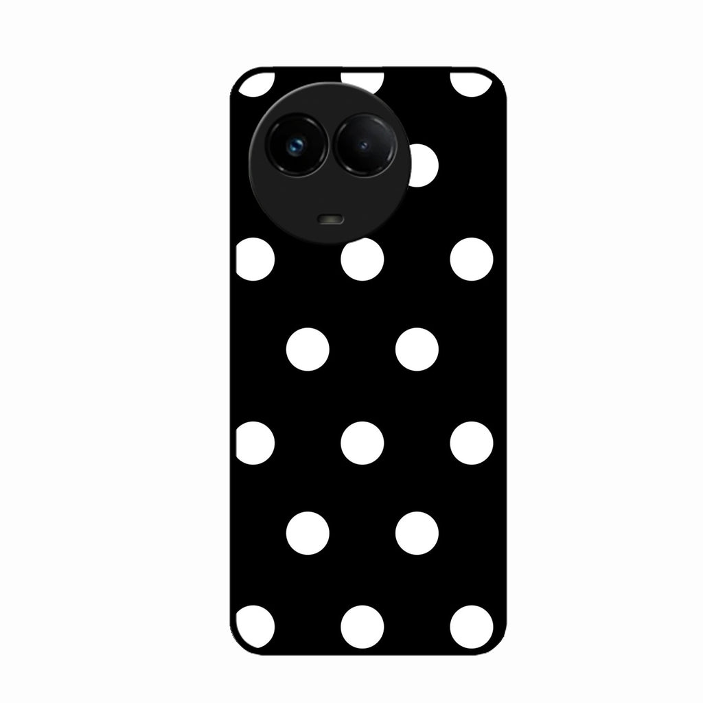 Classic Polka Dot Glass Phone Case for Realme C67 5G