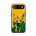 Golden Striker Glass Phone Case for iPhone Air