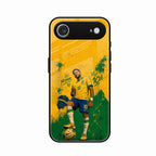 Golden Striker Glass Phone Case for iPhone Air