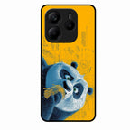 Cute Panda Sketch Premium Glass Phone Case for Redmi Note 14 5G