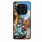 Cartoon Scooter Adventure Premium Glass Phone Case for Redmi Note 15 5G