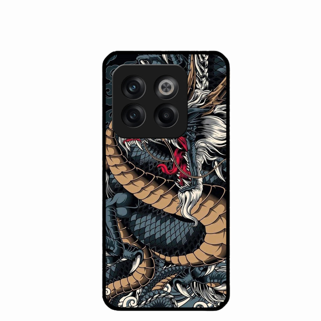 Midnight Dragon Glass Phone Case for Oneplus 10T 5G