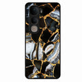 Black Gold Marble Glass Phone Case for Vivo Y400 5G - ShopOnCliQ