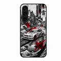 Japanese Wave Drift Racing Premium Glass Phone Case for Samsung Galaxy S23 Fe 5G