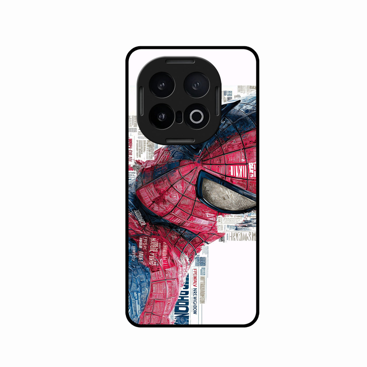 Red Blue Web Hero Glass Phone Cover for iQOO 13 5G