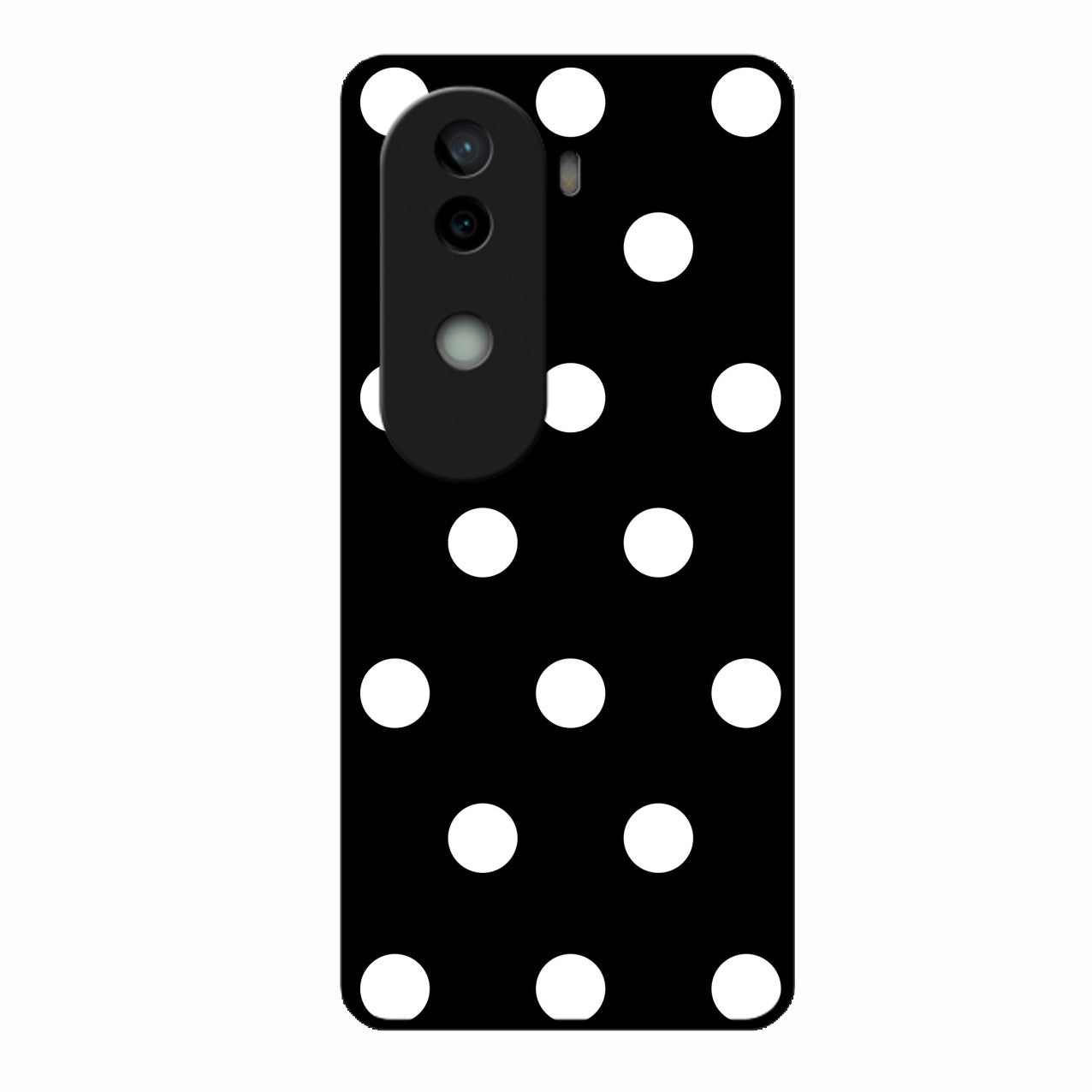 Classic Polka Dot Glass Phone Case for Vivo V40E 5G