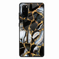 Black Gold Marble Glass Phone Case for Samsung Galaxy S20 Fe 5G