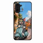 Cartoon Scooter Adventure Premium Glass Phone Case for Oneplus Nord Ce5 5G