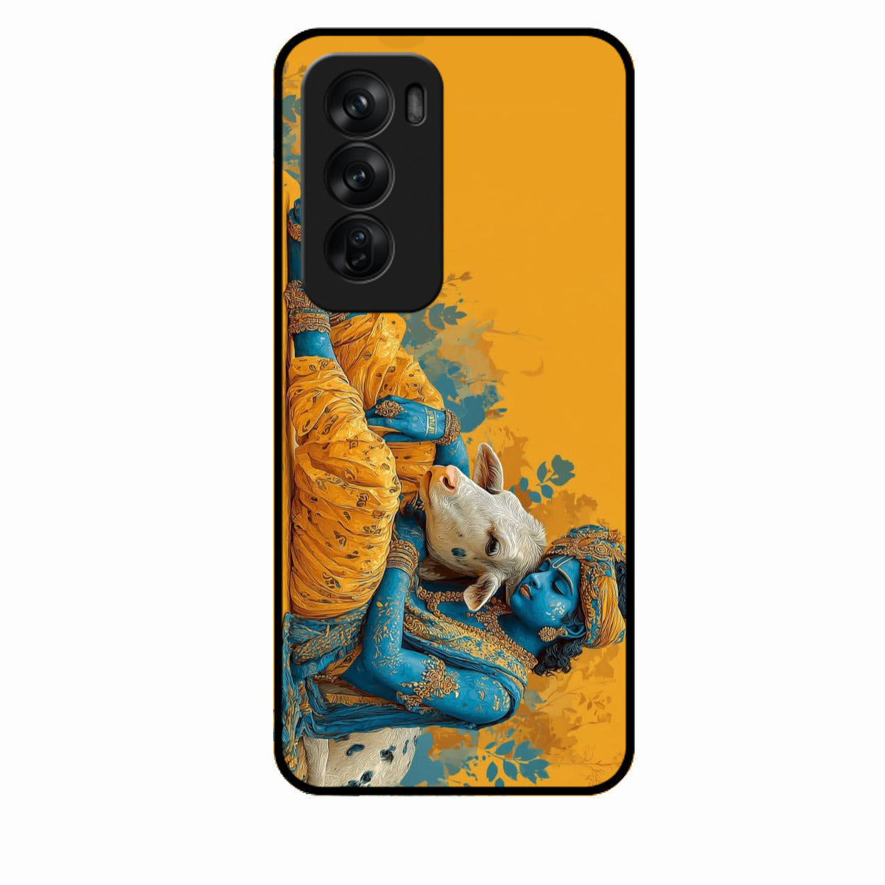 Divine Krishna Gopal Premium Glass Phone Case for Oppo Reno 12 Pro 5G