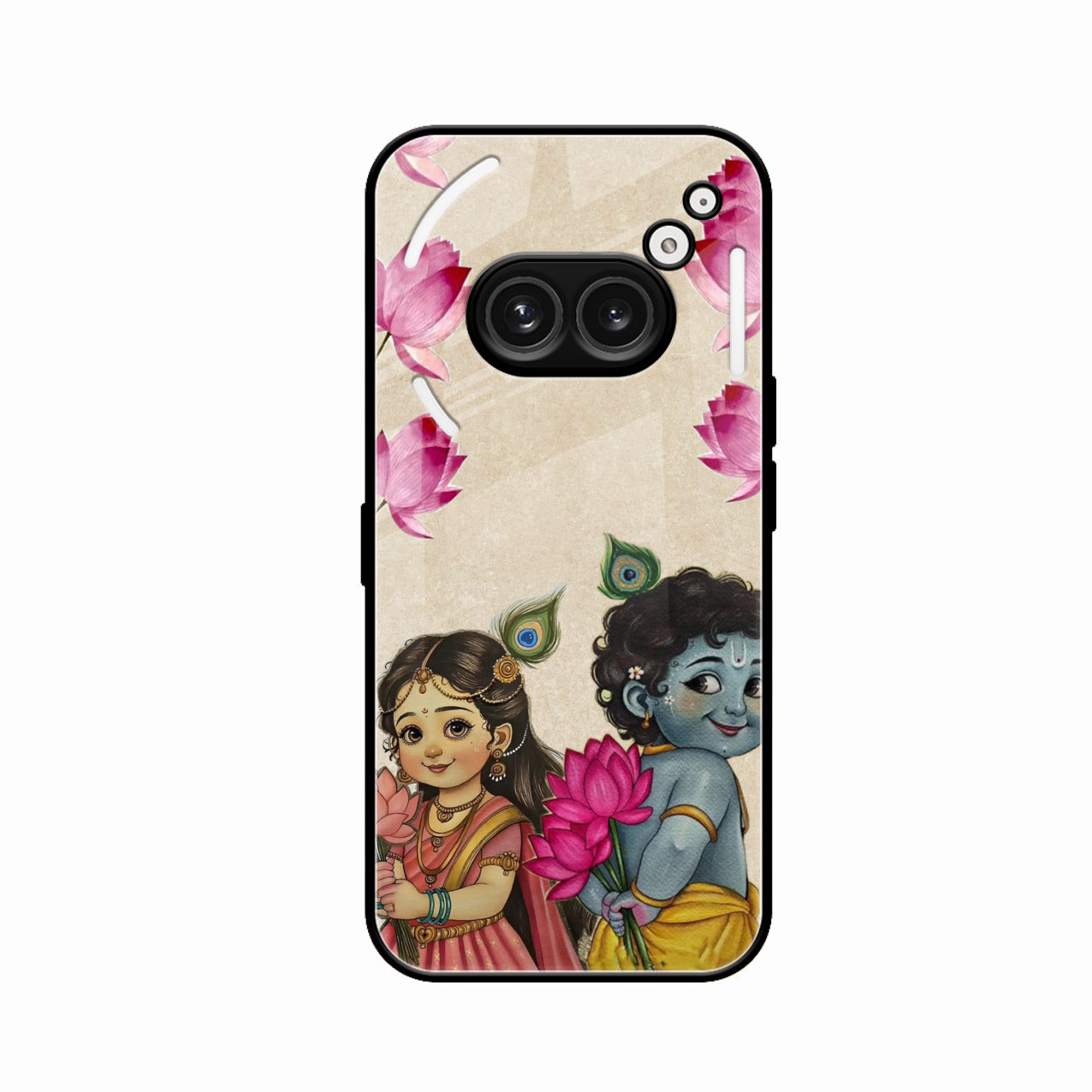 Krishna Eternal Lotus Glass Case for Nothing Phone 2a Plus