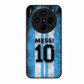 Blue Stripes Number 10 Football Glass Phone Case for Vivo X300 5G