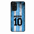 Blue Stripes Number 10 Football Glass Phone Case for Redmi Note 11