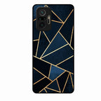 Midnight Gold Geometric Premium Glass Phone Case for Redmi Note 10 Pro Max