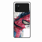 Red Blue Web Hero Glass Phone Cover for Poco X4 Pro 5G - ShopOnCliQ