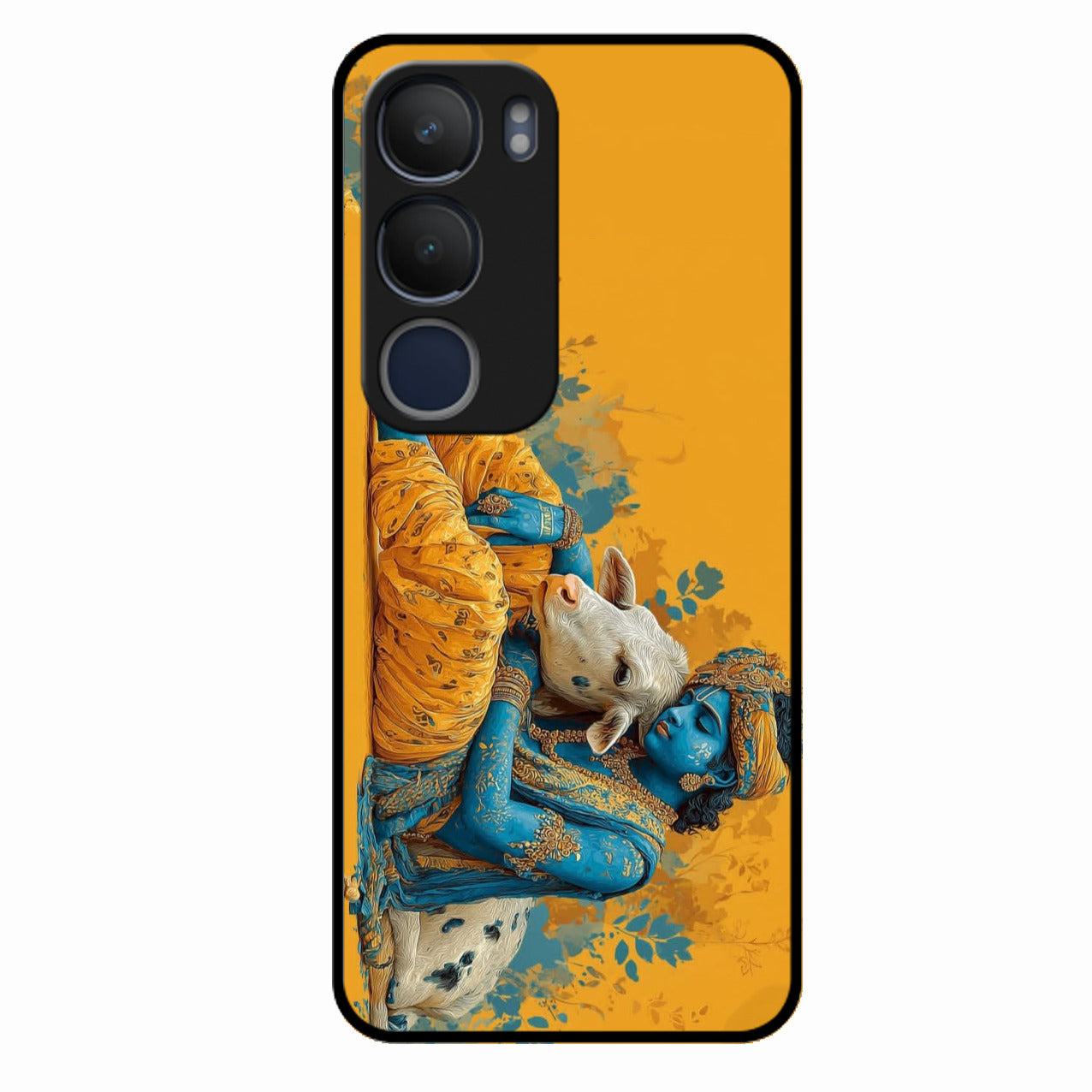 Divine Krishna Gopal Premium Glass Phone Case for Vivo Y29 5G