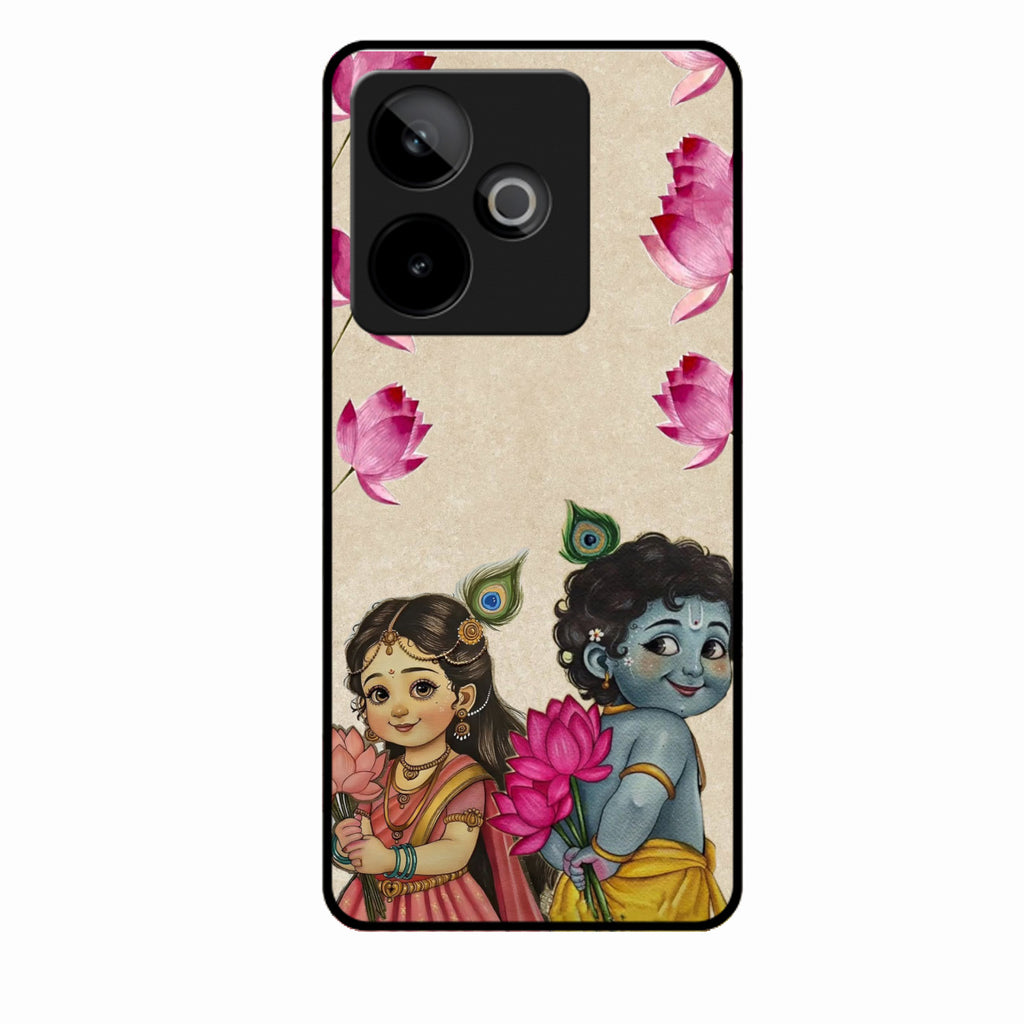 Krishna Eternal Lotus Glass Case for Realme Gt 7T 5G