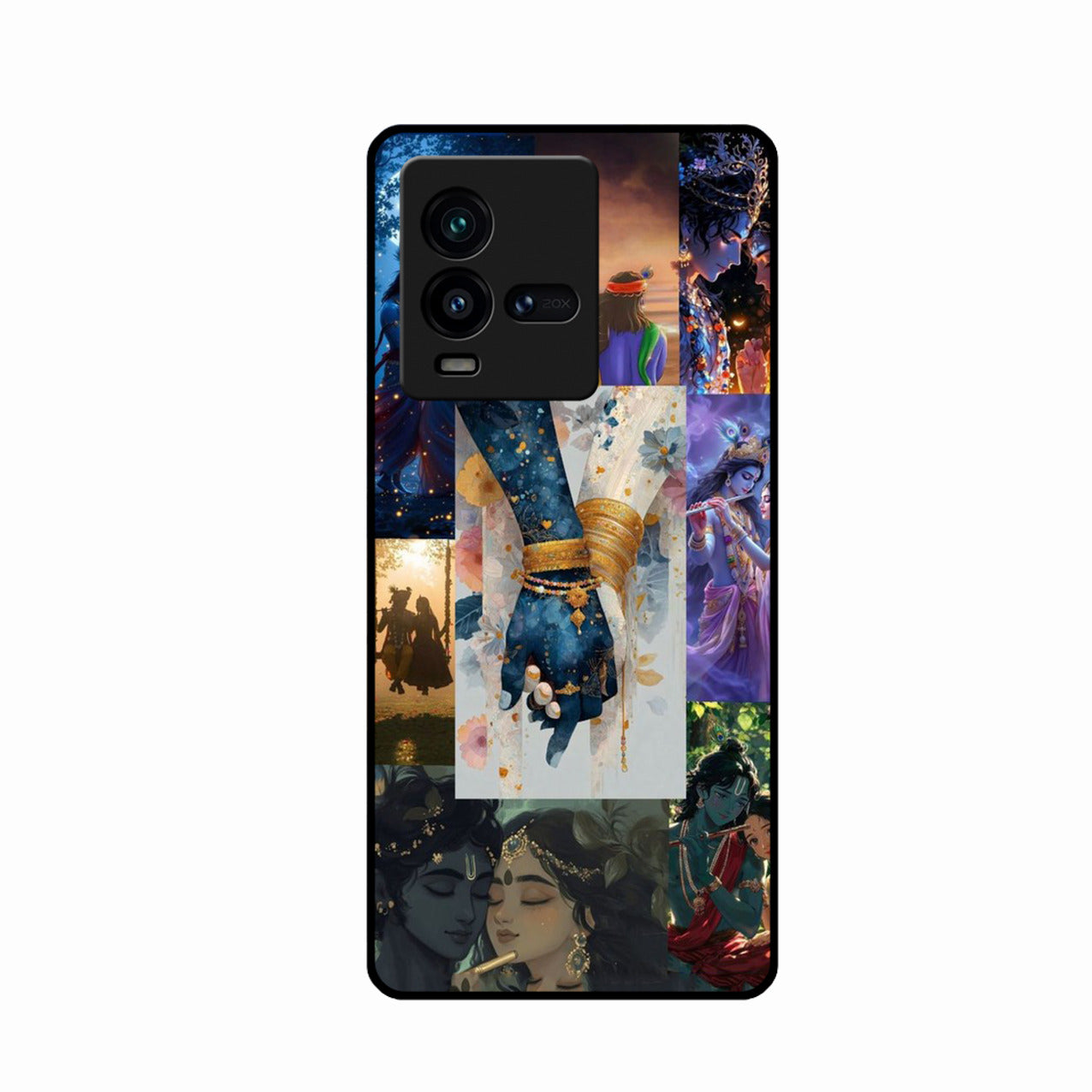 Eternal Radha Krishna Love Glass Phone Case for iQOO 9T 5G