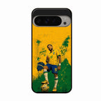 Golden Striker Glass Phone Case for Google Pixel 9 Pro Xl