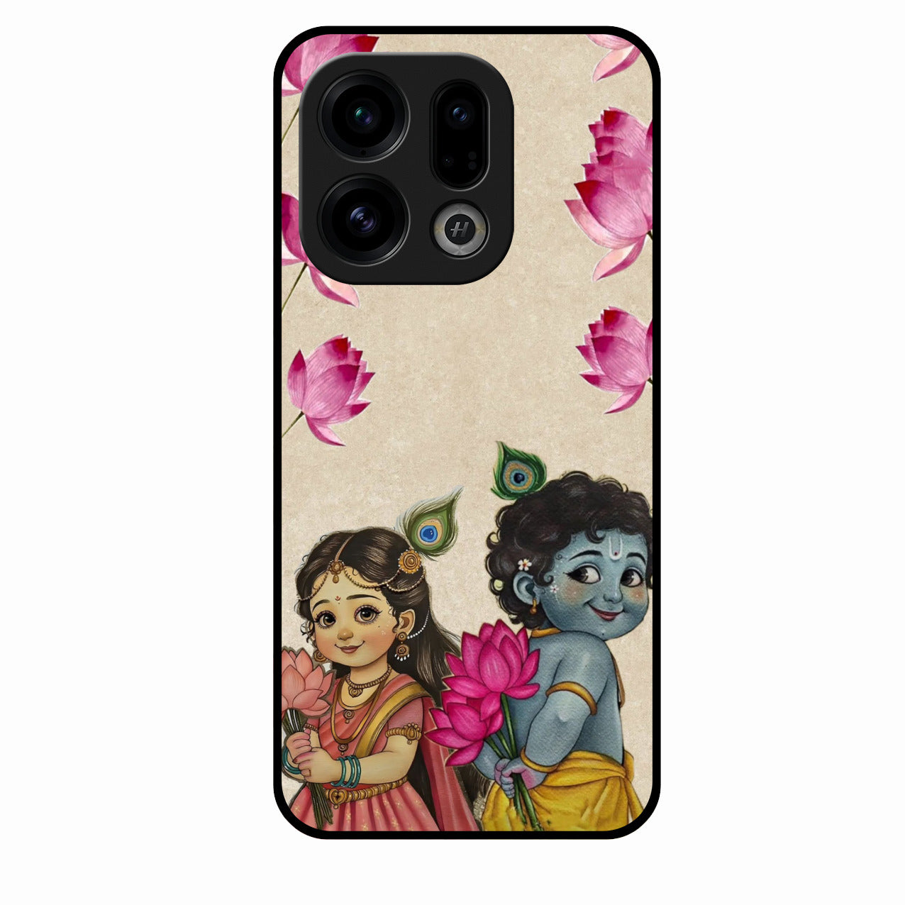 Krishna Eternal Lotus Glass Case for Oppo Find X9 5G