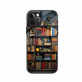 Colorful Bookshelf Art Glass Case Cover for iPhone 11 Pro