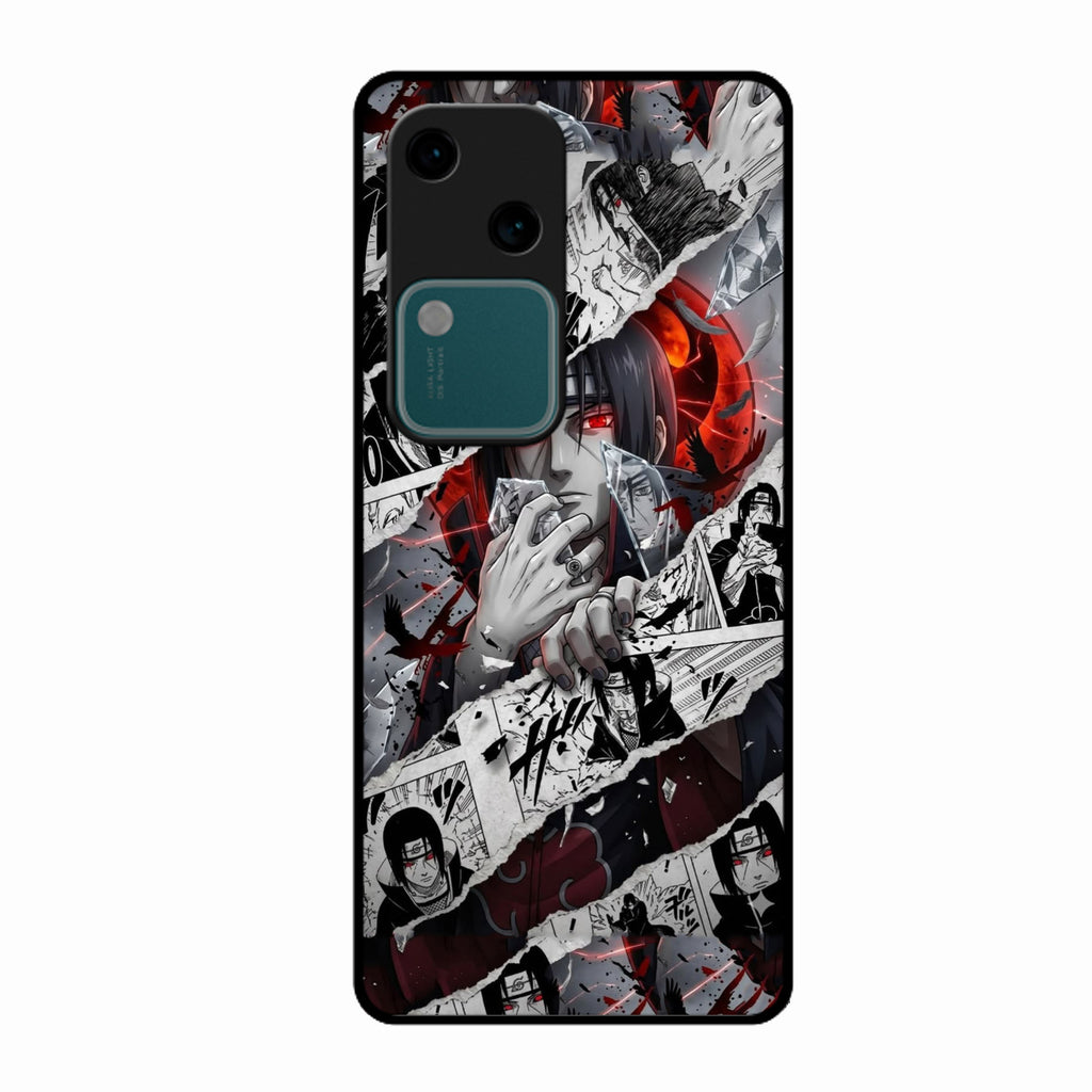 Itachi Uchiha Manga Collage Glass Phone Case for Vivo V30 5G