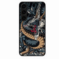 Midnight Dragon Glass Phone Case for Samsung Galaxy S24 5G