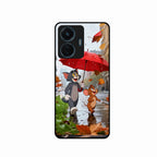 Rainy Day Cartoon Glass Phone Case for iQOO Z6 Lite 5G