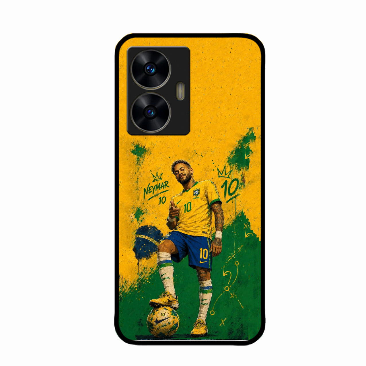 Golden Striker Glass Phone Case for Realme C55