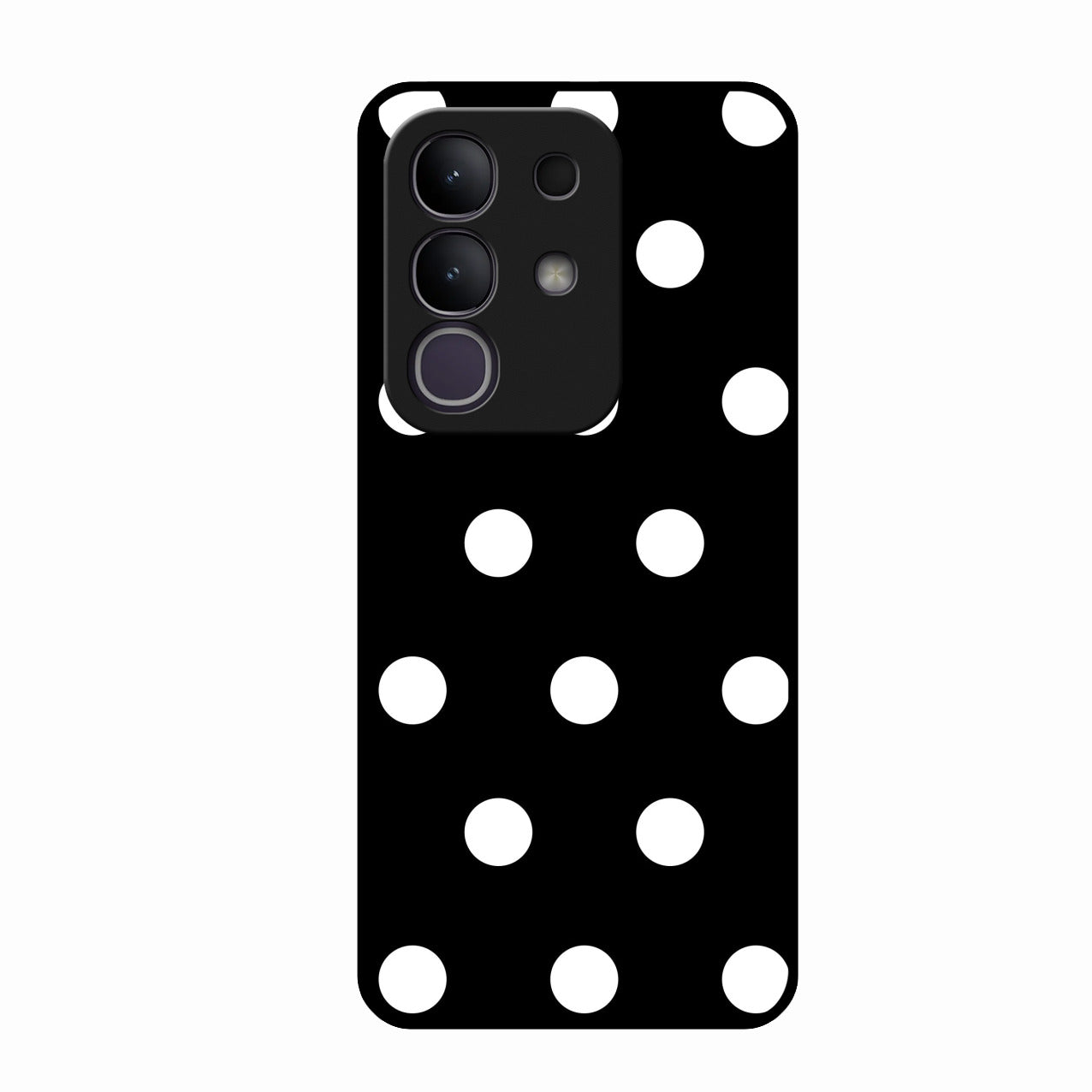 Classic Polka Dot Glass Phone Case for Vivo T4X 5G