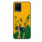 Golden Striker Glass Phone Case for Vivo T1X