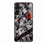 Itachi Uchiha Manga Collage Glass Phone Case for Samsung Galaxy M55 5G