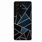 Midnight Gold Geometric Premium Glass Phone Case for Samsung Galaxy S21 Ultra