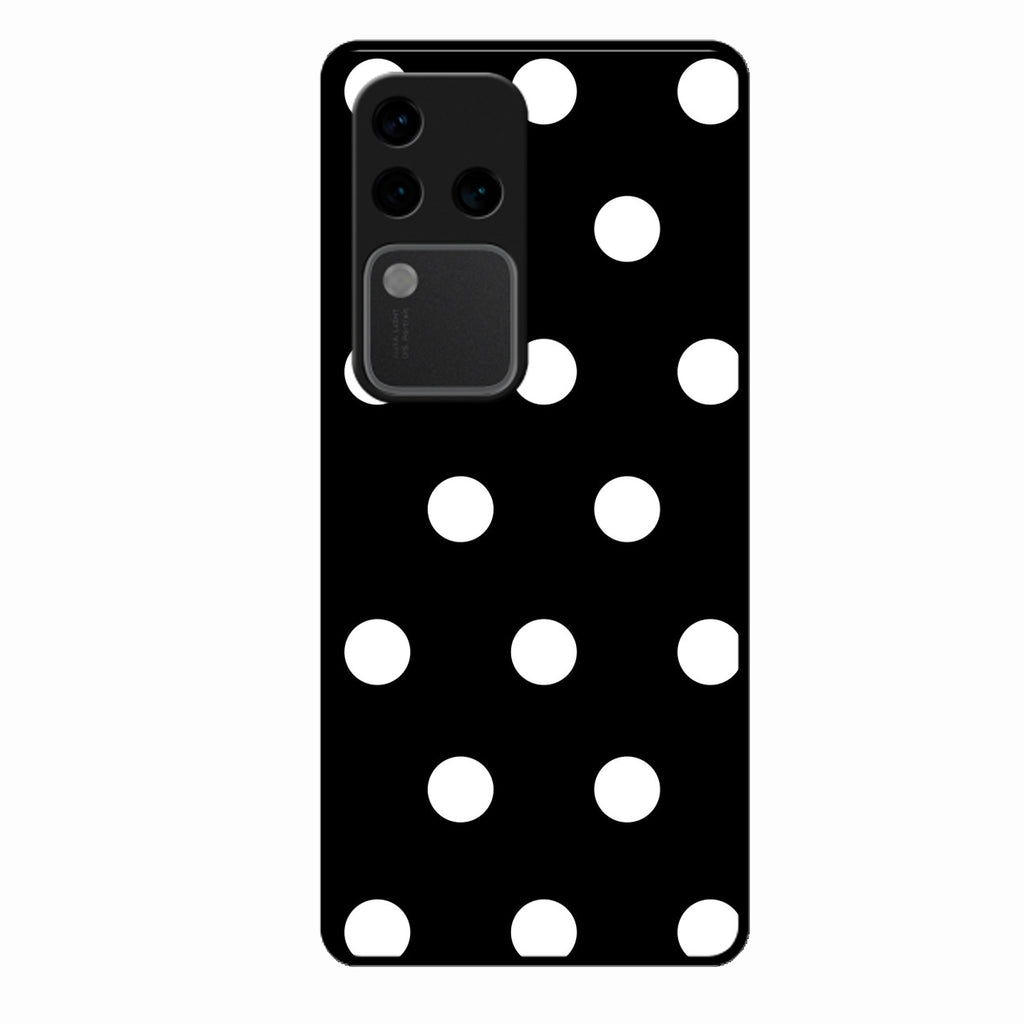 Classic Polka Dot Glass Phone Case for Vivo V30 Pro 5G