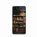 Colorful Bookshelf Art Glass Case Cover for Oneplus 10R 5G