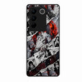 Itachi Uchiha Manga Collage Glass Phone Case for Vivo V27 5G