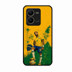 Golden Striker Glass Phone Case for Vivo V25 5G