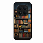 Colorful Bookshelf Art Glass Case Cover for Redmi Note 15 Pro 5G