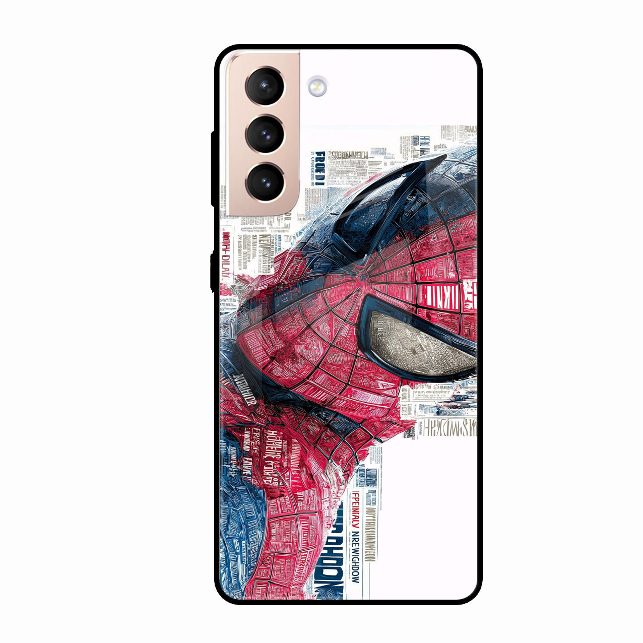 Red Blue Web Hero Glass Phone Cover for Samsung Galaxy S21 Fe 5G