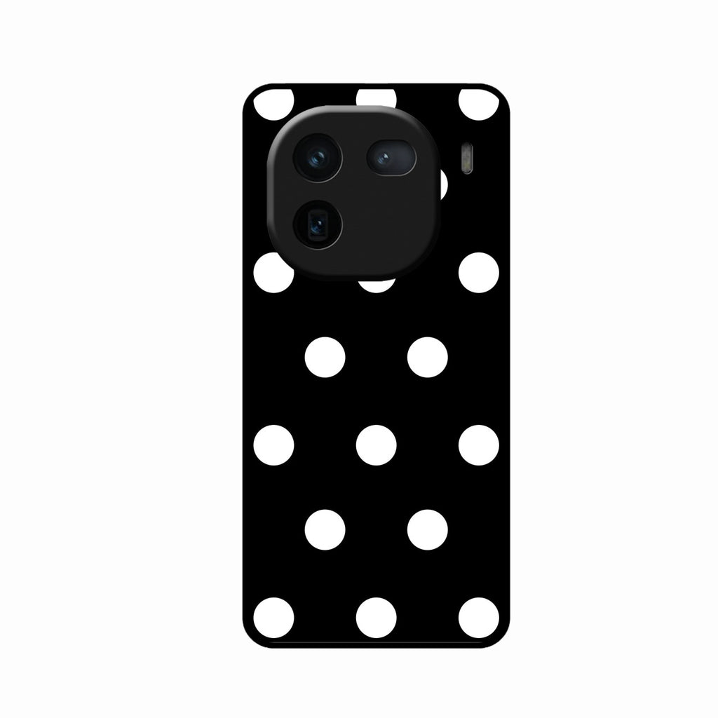Classic Polka Dot Glass Phone Case for iQOO 12 5G