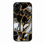 Black Gold Marble Glass Phone Case for Oppo K14x 5G
