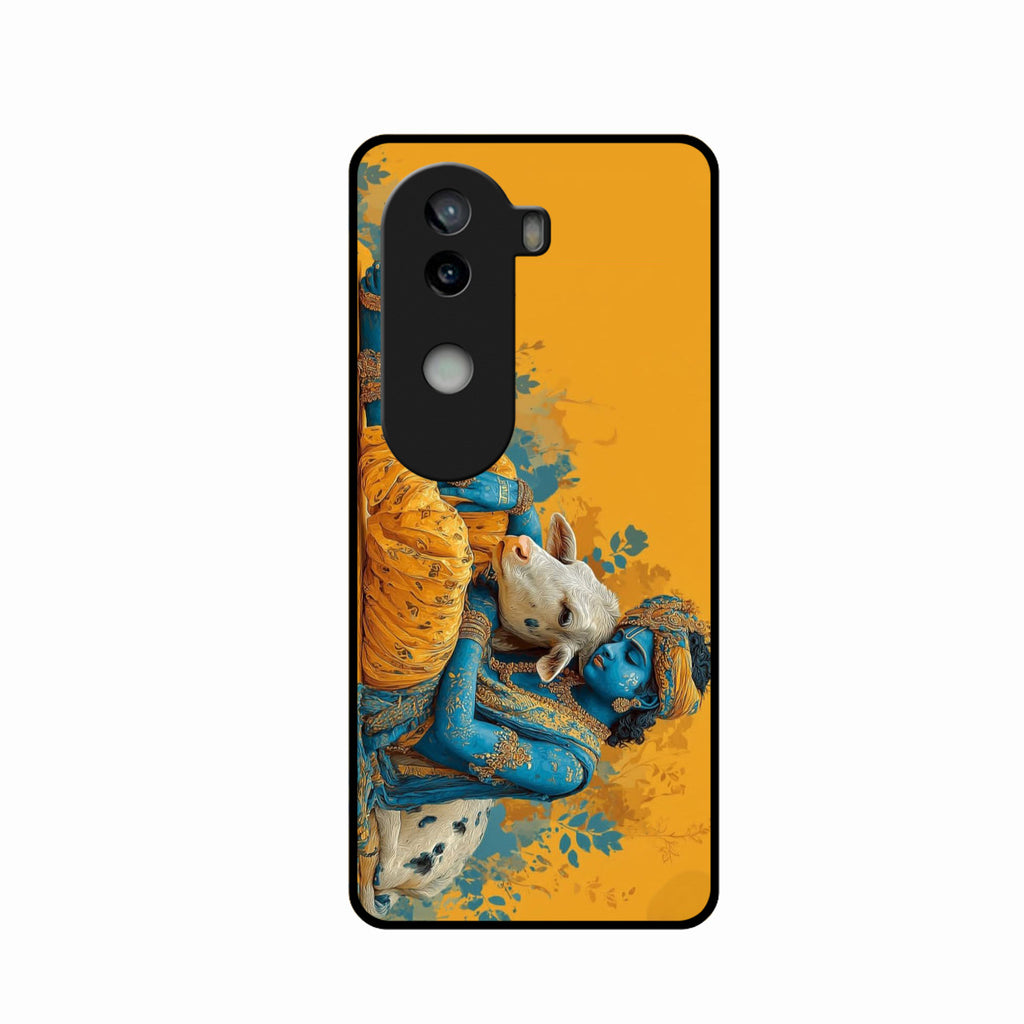Divine Krishna Gopal Premium Glass Phone Case for iQOO Z9S 5G - ShopOnCliQ