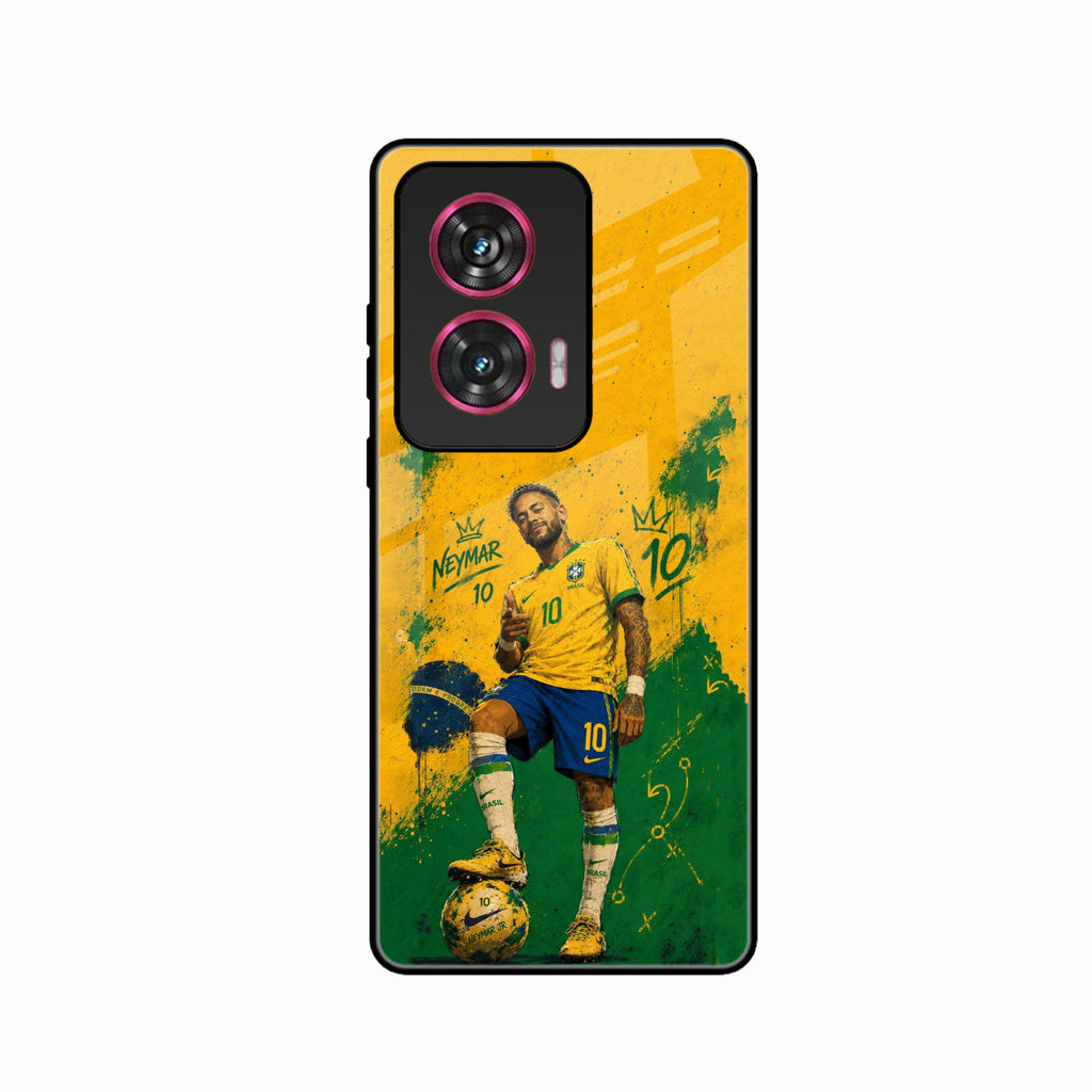 Golden Striker Glass Phone Case for Motorola Edge 50 Fusion 5G