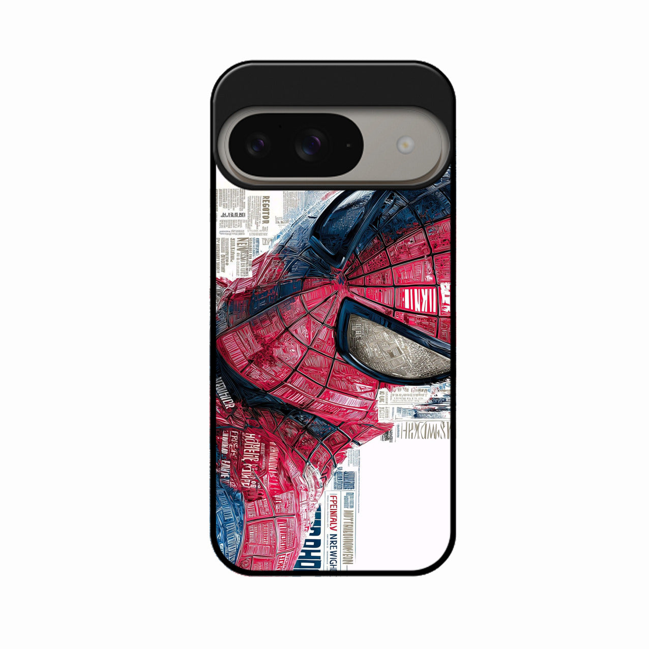 Red Blue Web Hero Glass Phone Cover for Google Pixel 9 5G
