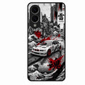 Japanese Wave Drift Racing Premium Glass Phone Case for Samsung Galaxy S25 Edge 5G - ShopOnCliQ
