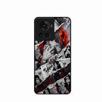 Itachi Uchiha Manga Collage Glass Phone Case for Oneplus 10R 5G